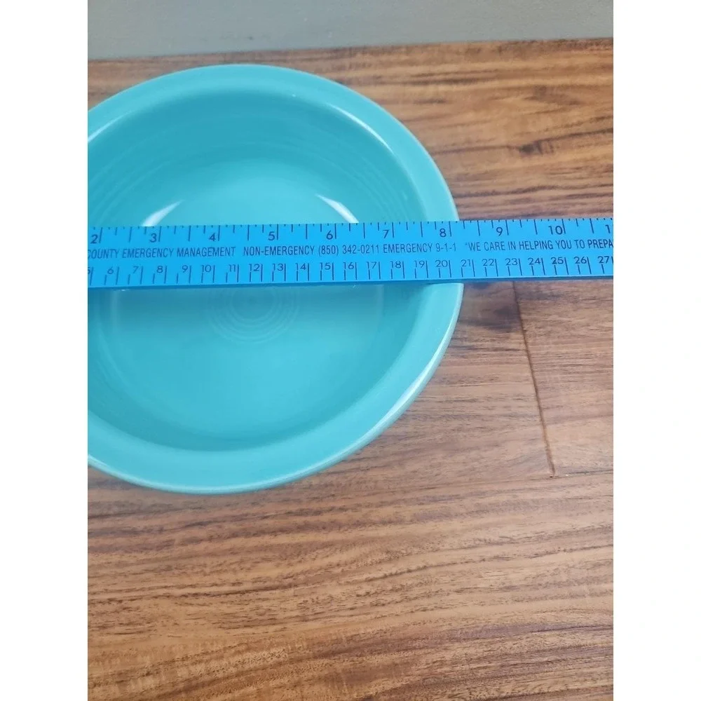 HLC Homer Laughlin Fiesta Large Turquoise 8.25